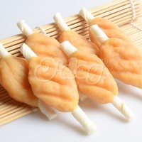 Friandises pour animaux de compagnie en gros : Ailes de poulet sur brochettes pour chiens – Fabricant OEM – Populaire, personnalisable, très demandé