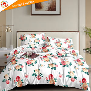 Vente en gros d'usine en Chine Parure de lit en coton 4 pièces personnalisée Parure de lit King Size Parure de lit Ensembles de draps et taies d'oreiller - Product Image 2