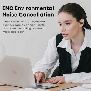 Thiết kế mới không thấm nước IPX5 thể thao móc tai TWS không dây Bluetooth Earbuds tay miễn phí audifonos mở-tai nghe tai nghe thể thao tai nghe - Product Image 5