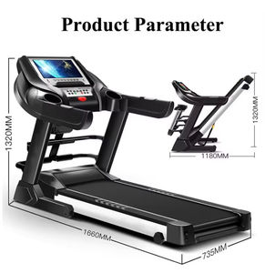 YX Electric AC Motor Home Use Quiet <b>Treadmill</b> With LED Screen Aero Shock Reducing Wheel for Apartments - Product Image 1