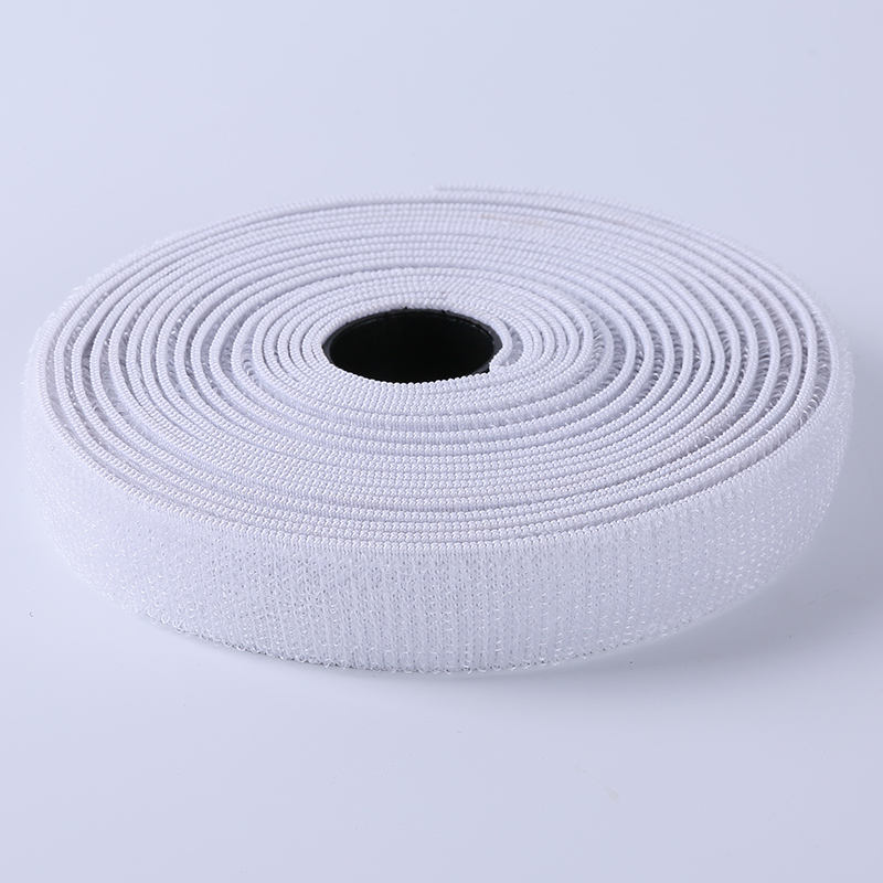 White Elastic Un-napped Loop