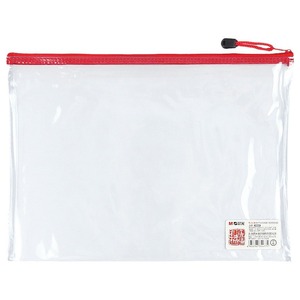 Bolsa con cremallera Morning Light A4, bolsa transparente de PVC para almacenamiento de documentos, para uso en oficina y exámenes de estudiantes, 94684 - Product Image 1