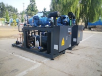 Precio barato Unidad de condensación 100hp Compresor de tornillo de refrigeración por aire Unidad de condensación refrigerada por aire para cámara frigorífica