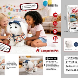 SANJOYO AI - Juguete Interactivo Electrónico de Peluche con Voz de Mascota, con Movimiento de Cola y Parpadeo, para Niñas Mayores de 14 Años, de Poliéster - Product Image 5