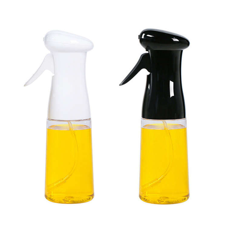 Benutzer definierte leere 200ml klare Küche Barbecue schwarz weiß Spray Kochen Olivenöl Glasflaschen