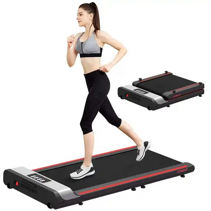 2023 NEWTreadmill, Ultra Slim Foldable Treadmill Smart Fold Walking Pad Portable Safety Non Holder Gym and Running Device