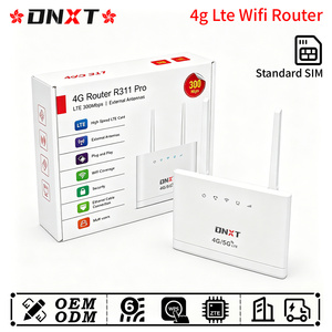 เราเตอร์ DNXT 4g lte wifi LTE Cat4 2.4GHz wifi 6 รองรับ WAN/LAN DC&12V/1A ความเร็ว 300Mbps พร้อมปุ่ม WPS สำหรับใช้งานในบ้าน - Product Image 1