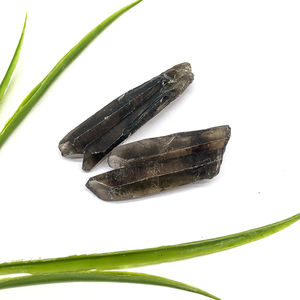 Varitas de cristal al por mayor a granel naturales, varita de cuarzo ahumado crudo en bruto, cristales de palo, punto ahumado para Decoración - Product Image 4