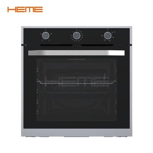 China Gold Supplier's 60cm Black Glass Wall Oven 3-Layer OEM Built-in Kitchen Appliance - Product Image 1