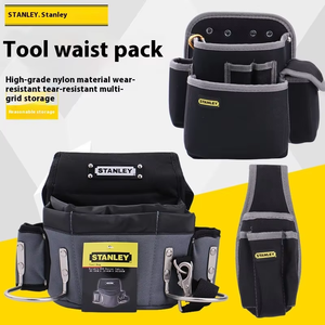 Sac de ceinture multifonctionnel en toile épaisse, sac à outils suspendu, rangement portable, sac à outils résistant à l'usure pour électricien - Product Image 4