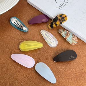 Kinling toptan ucuz sevimli su damlası klip şeker renk Oval asetat firkete - Product Image 2