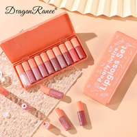 Lot de 10 rouges à lèvres rose nacré, teinture et brillant à lèvres hydratants longue tenue, mignons et effet miroir, pour usage quotidien et soirées
