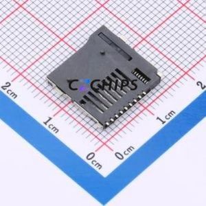 TF-002A-P SD Card / Memory Card Connector SMD Connector Self-Return Type MicroSD Card (TF Card) Card Holder - Product Image 2