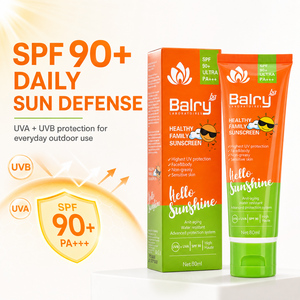 <span class=keywords><strong>Crema</strong></span> <span class=keywords><strong>Solare</strong></span> SPF 90+ OEM Etichetta Privata, Protezione <span class=keywords><strong>Viso</strong></span> e Corpo, Resistente all'Acqua, Non Unta, per Pelle Sensibile, 80ml - Product Image 1