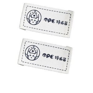 Etiqueta de tela serigrafiada de algodón puro de Buchang Apparel para prendas de vestir, tamaño personalizado - Product Image 5