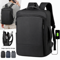 Sac à dos d'affaires pour ordinateur portable, grande capacité, étanche, avec logo personnalisé, chargement USB, sangle de bagage, directement de l'usine