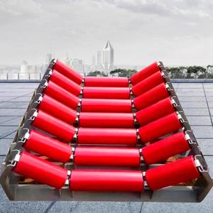 Tùy chỉnh thiết kế không thấm nước 500mm 600mm nhỏ Lược Ming idler troughing góc Nylon băng tải con lăn vành đai xi măng - Product Image 2