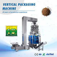 Máquina Empacadora Vertical Totalmente Automática para Gránulos de Alimentos, Semillas, Fertilizantes, Envoltura y Tapado de Bolsas de Papel, Capacidad de 1-15 kg