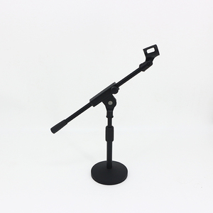 M-210 HEBIKUO Chine Usine Fer Personnalisé Microphone Stand Microphone <span class=keywords><strong>Bras</strong></span> Stand Amovible Bureau Microphone Stand - Product Image 1