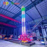 Attraction extérieure : Tour de chute pliable de 12 m, capacité de 12 personnes, usage commercial, à vendre