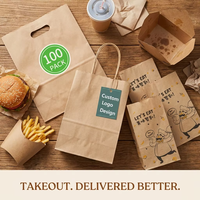 Bolsas de Papel Kraft Personalizadas, Bolsas de Papel Kraft para Compras con Asas de Cuerda Redondas, Bolsas de Regalo de Papel Personalizadas, Asas Retorcidas
