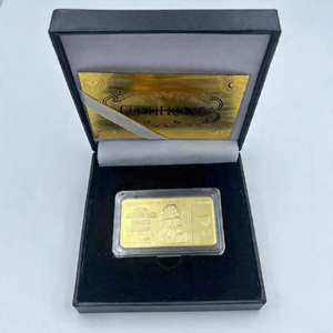 Barres <span class=keywords><strong>d</strong></span>'<span class=keywords><strong>or</strong></span> commémoratives du Zimbabwe, plaquées <span class=keywords><strong>or</strong></span> 24 carats, en métal massif, souvenirs créatifs, vente chaude - Product Image 5