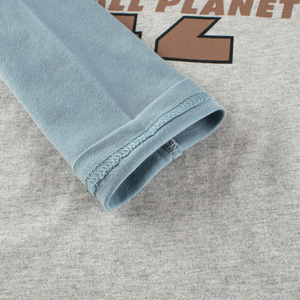 Ins mode haut nouveau <span class=keywords><strong>pull</strong></span> enfants vêtements contraste couleur coton dessin animé lettre imprimé Simple <span class=keywords><strong>garçon</strong></span> vêtements - Product Image 5