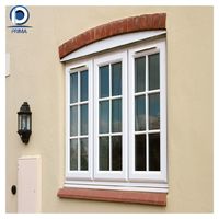 Fenêtres Upvc standard australiennes de style antique Fenêtres Upvc de haute qualité Prix en Inde Fenêtre ronde Fenêtre Upvc