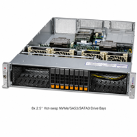 Supermicro SYS-221H-TNR 2U Dual Xeon Scalable DDR5 PCIe 5.0 NVMe Rack Server untuk Pusat Data Cloud