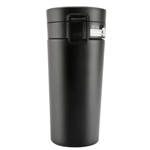 BPA-Free Leakproof 13oz Thermos Bottle Insulated Water Bottle with Flip Lid & Strainer for Camping Travel
