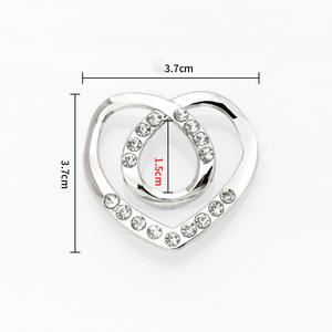 Jachon Vêtements T-shirt top coin noeud boucle été antidérapant simple coeur soie écharpe boucle pour les femmes en gros - Product Image 3