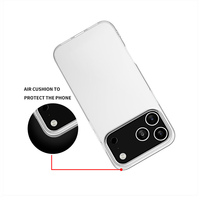 Coque de téléphone transparente en TPU pour iPhone 17, 16, 15, 14, 13, 12, 11 Pro Max et iPhone 17 Air