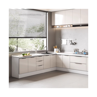 Idée de conception de cuisine moderne Meuble d'armoire moderne Ensembles de cuisine Armoire Mobilier intelligent dans la menuiserie de cuisine