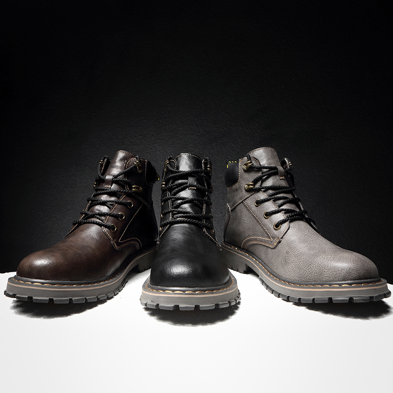 Plus Size 46 New Arrival Fashion Trend Men Casual Boot Leather Martin Boots