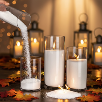 Vente directe d'usine, échantillon gratuit, vente en gros de flocons de cire de soja, fabrication de bougies en vrac, 100% cire de soja naturelle pure, écologique, Noël