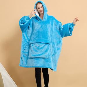 Sweat-shirt à capuche pour adulte, couverture d'hiver, polaire Sherpa, Ultra peluche, confortable, surdimensionné - Product Image 1