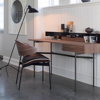 Chaise de salle à manger en métal noir, style nordique, pour restaurant, café, thème décontracté, minimalisme italien moderne, rétro et simple