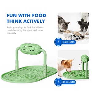 <span class=keywords><strong>Jouet</strong></span> à mâcher <span class=keywords><strong>pour</strong></span> <span class=keywords><strong>chien</strong></span> en silicone de qualité alimentaire avec rouleau rotatif <span class=keywords><strong>pour</strong></span> friandises, tapis de puzzle <span class=keywords><strong>pour</strong></span> alimentation lente <span class=keywords><strong>pour</strong></span> chiens de petite et moyenne taille en intérieur - Product Image 4