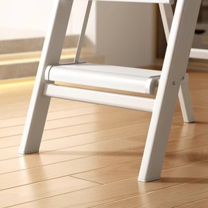 Deliladders Tabouret échelle pliable en <span class=keywords><strong>aluminium</strong></span> plus large, marche antidérapante améliorée, portable, léger, <span class=keywords><strong>4</strong></span> <span class=keywords><strong>marches</strong></span>, design industriel, 300 lb - Product Image 3