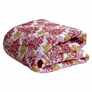 Couette en coton 100% biologique imprimée pour bébé, couette en coton indien faite à la main pour tout-petits, meilleur prix pour hôtel - Product Image 1