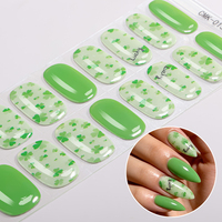 Autocollants d'art pour ongles sans lampe UV, qualité salon, 3D, pour festivals et célébrations, Jour de la Saint-Patrick, bandes adhésives pour ongles en gel sans UV