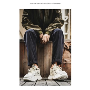 Venta al por mayor directa de fábrica: Zapatillas deportivas gruesas de múltiples paneles para hombre, transpirables, duraderas, ligeras, para uso diario informal. - Product Image 6