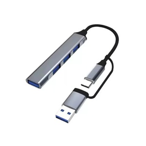 Hub Multifuncional 4 en 1 Marca YIMAITE, Nuevo Divisor de Escritorio con Doble Cabezal USB3.0 Tipo-C, Adaptador y Estación de Acoplamiento para Laptop y Móvil - Product Image 3