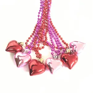 San valentino perline collane addio al nubilato forniture regalo collana di perline a forma di cuore
