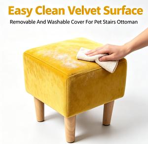 <b>Dog</b> Stairs for High Couch & <b>Bed</b> 2-in-1 Convertible Pet Steps Ottoman Non-Slip Wooden Ramp for Small Breed Senior <b>Dogs</b> - Product Image 1