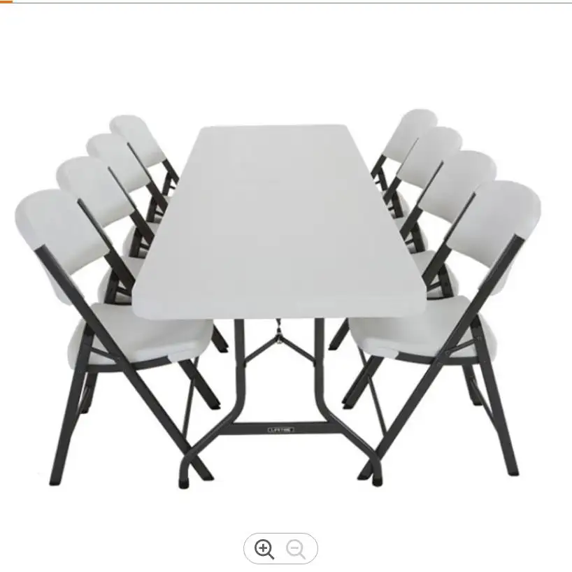 Tables pliantes en plastique extérieures de haute qualité de 6ft/8ft pour la chaise en plastique pliante d'événements