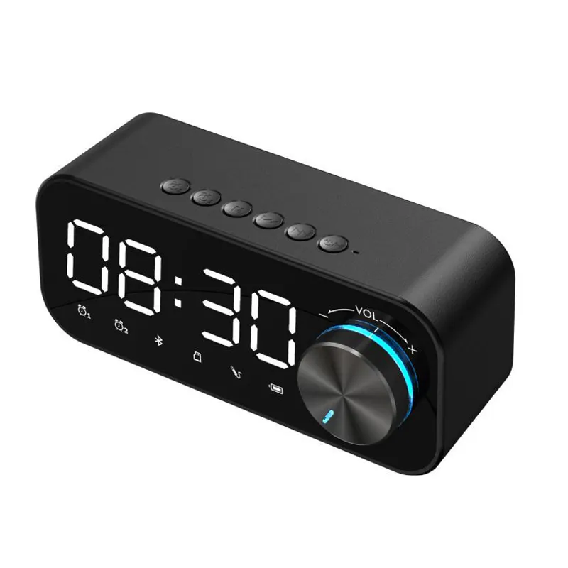B126 Wireless Speaker Music Player Led Digital Display Bluetooth Mini Speaker Alarm Clock Charger Smart Speaker