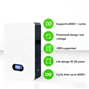 Pin năng lượng mặt trời Luminovasolar LiFePO4 <span class=keywords><strong>Lithium</strong></span> gắn tường 48V 100Ah 200Ah, hệ thống lưu trữ năng lượng mặt trời, chống thấm nước, dùng cho gia đình - Product Image 2