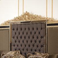 Luxuriöse Moderne Kingsize-Betten Schlafzimmermöbel Klassischer Französischer Kleiderschrank Bett Schlafzimmer-Möbelset Massivholz Stoff Doppelbett