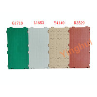 Dalles de protection de sol perforées T-03 pour gazon, usage moyen, emboîtables, tapis de protection de gazon pour événements, tentes de concert